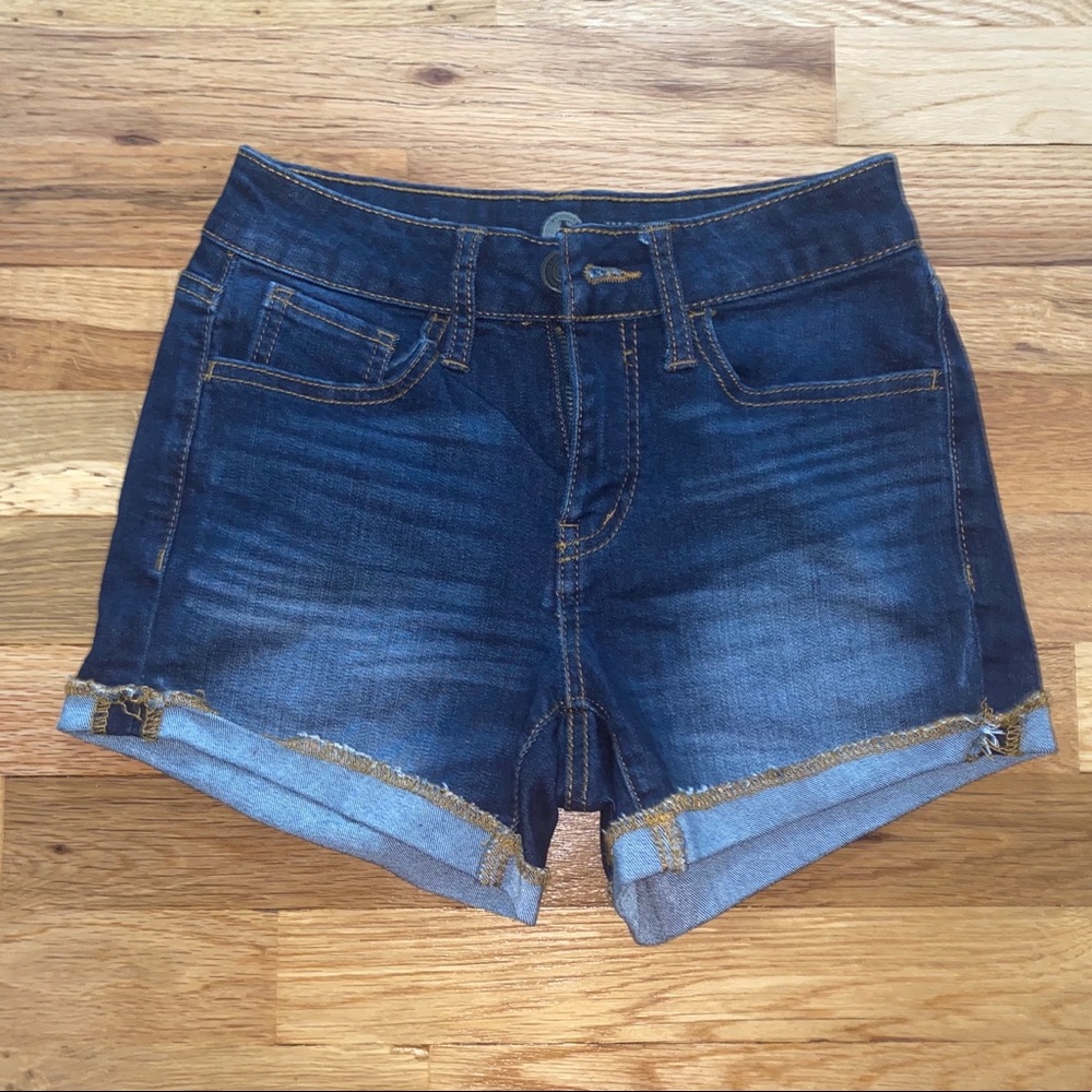 High Rise Denim Shorts